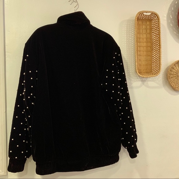 Vintage Adrianna Papell Pearl Embellished Jacket - Picture 9 of 10